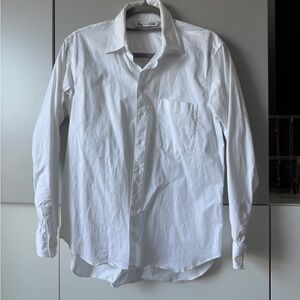 Zara Classic White Button-Up Blouse